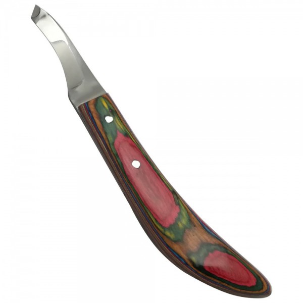 Hoof Knife Multi Colour Smooth Layered Handle